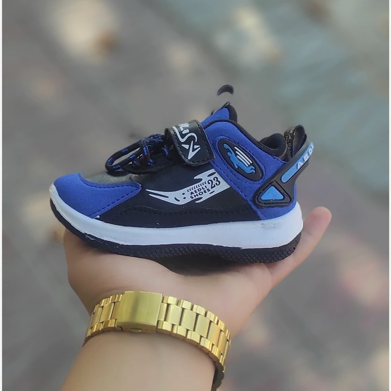 کفش اسپرت نایک جدرن 23،مشکی آبی.بچگانه.