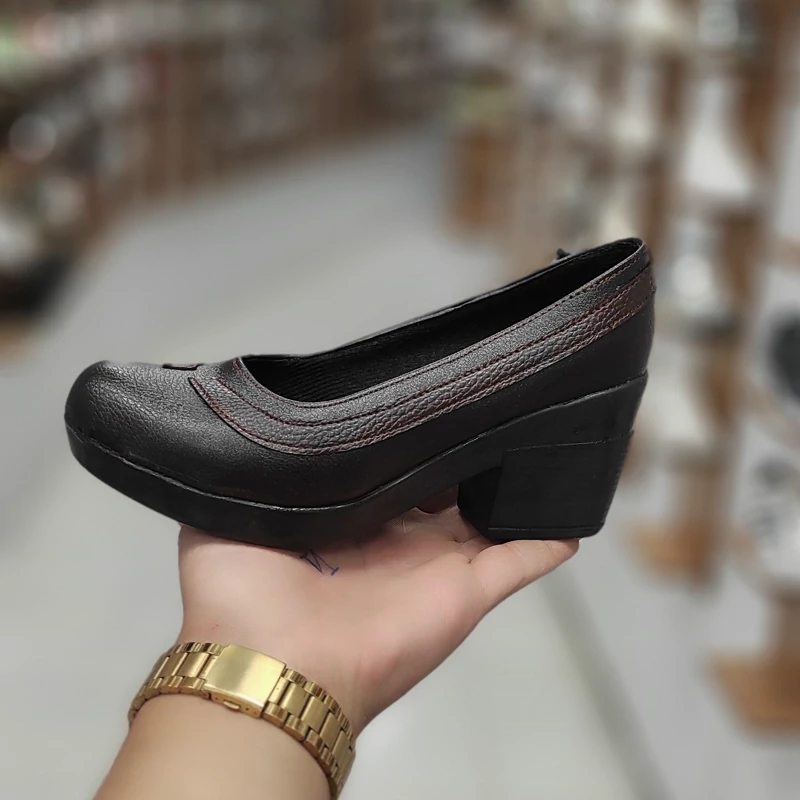 کفش مجلسی کالج پاشنه دار زنانه،زیره پیو،راحتی شیک.