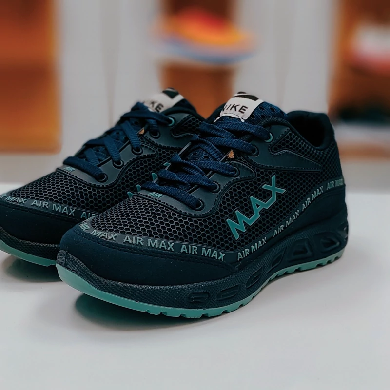 کفش اسپرت MAX سرمه ای سبز،زیره پیو،راحتی شیک.